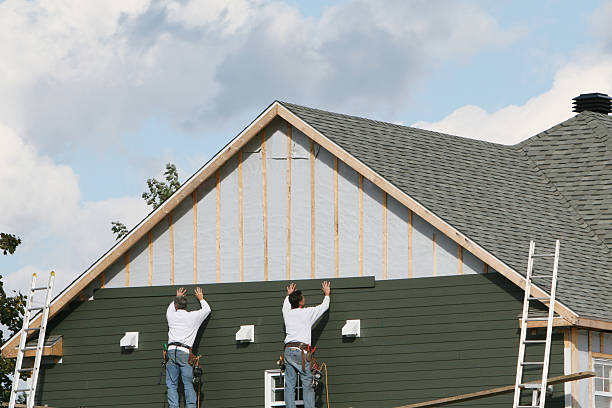 Professional Storm Damage Siding Repair technician working in Champlain, VA